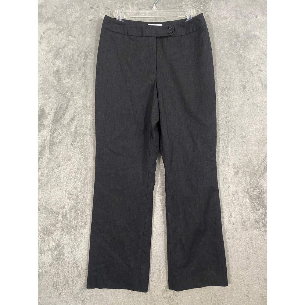 Pendleton Pants Women 6 Grey Wool Blend Lined Straight Dress Trousers Classic